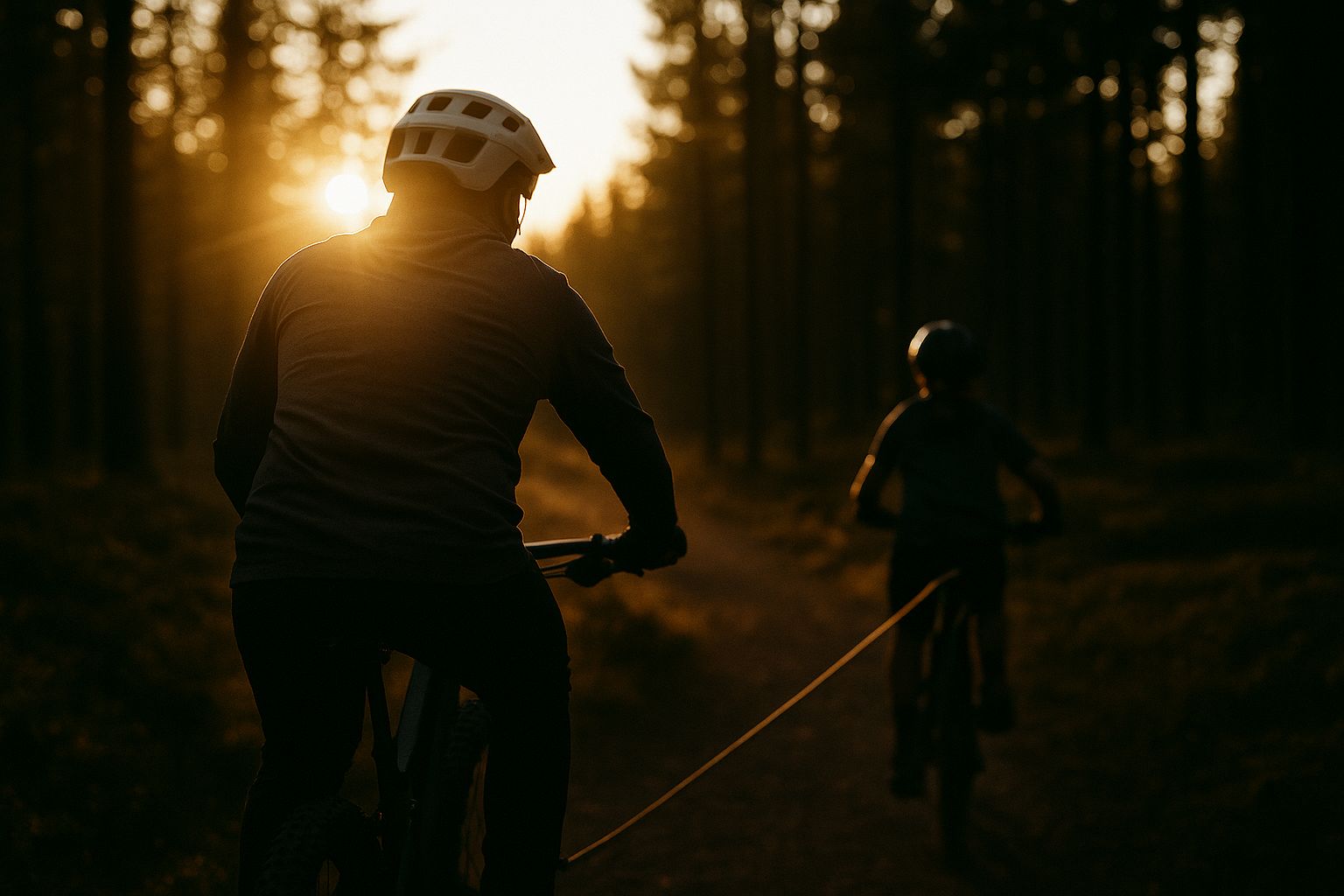 Abschleppszene Fahrrad